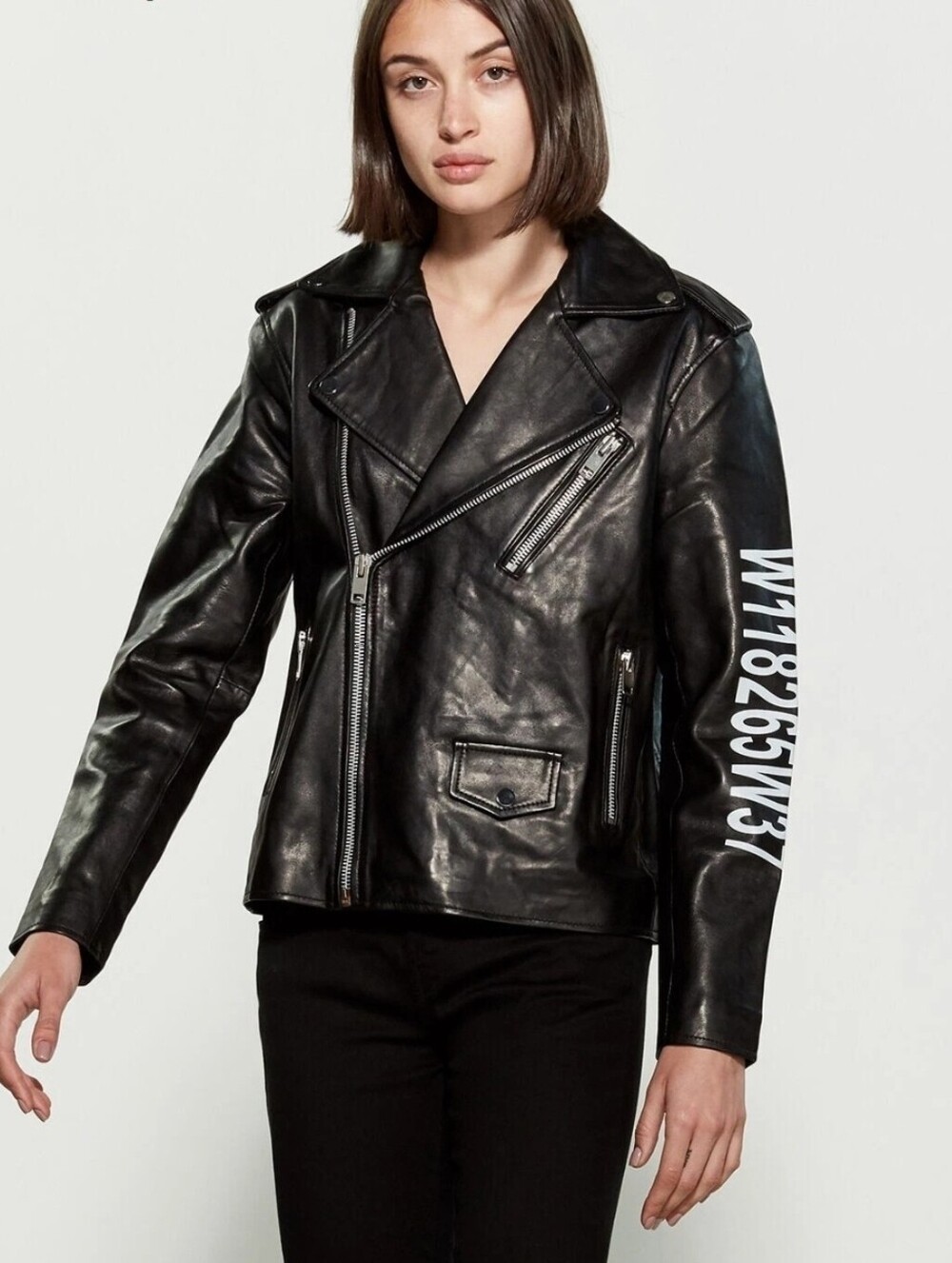 NWOT Walter Baker New York Black Leather Candace Jacket Large